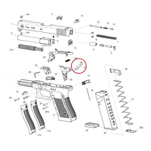 Glock Competition Connector ET-122028 Elsütő Lap