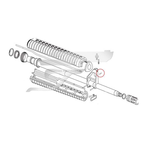 Eemann-tech AR15 Gázvisszavezető Rögzítő Stift 