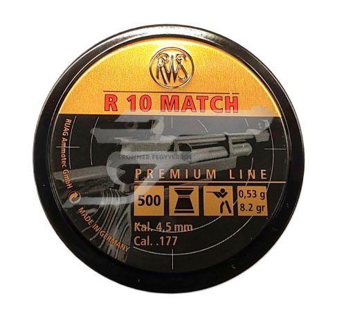 4,5 mm-es RWS R10 Léglőszer Puskához .                    0,53g, 8,2g  500 db