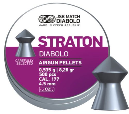 4,5 mm JSB Straton Diabolo 0,535g 8,26gr .            500 db.  Léglőszer 48809450