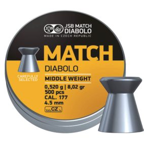   4,5 mm JSB Match Diabolo Middle w. Sárga 0,52g/8,02gr 500db.  Léglőszer 48802450