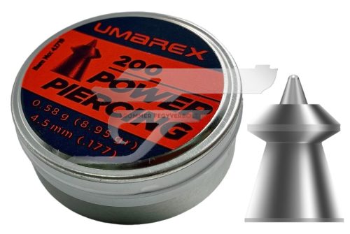 4,5 mm Umarex Power Piercing 0,58 g 8,95 gr  200 db Léglövedék