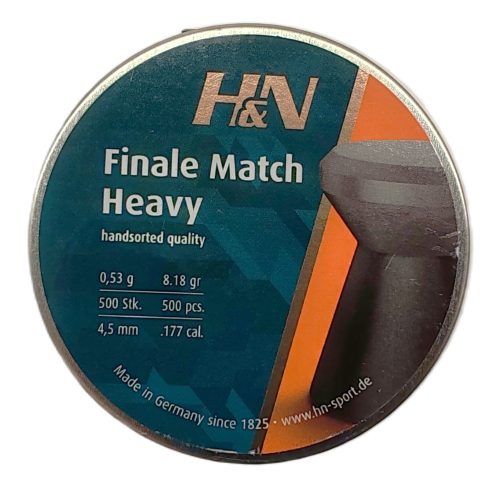 4,5 mm  H&N Finale Match Heavy 48434450 .       0,53g 8,18gr           500 db-os