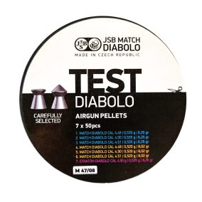   4,5 mm JSB TEST Diabolo 7x30 db. Vegyes Léglőszer Pisztolyhoz