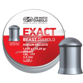   4,52 mm JSB Exact Beast Diabolo 10,05g .      16,2gr. 250 db.  Léglőszer