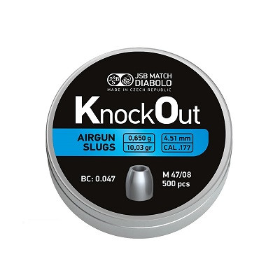 4,5 mm JSB Knock Out 0,65g 500 Db . 10,03gr M 47/08  Léglövedék
