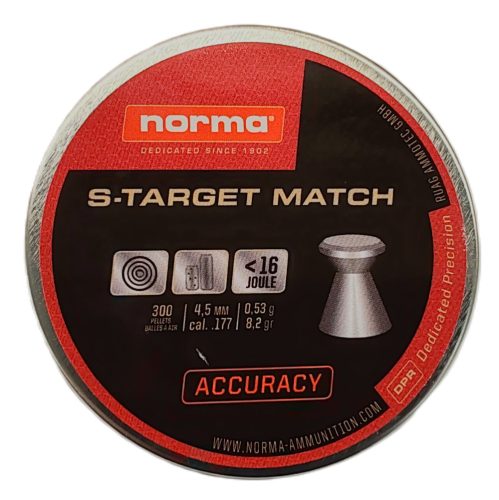 4,5 mm Norma Accuracy S-Target Match<16J ,       0,53g 8,2gr 300db        2411407