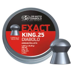 Eladó 6,35mm JSB Exact King .25 150 db 1,645g 25,39gr M72/09 Léglőszer