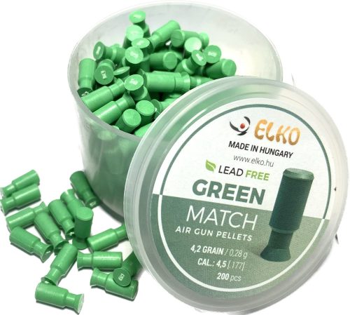 4,5 mm-es Green Match 200db   450 . 4,2 grain 0,28 g Léglőszer