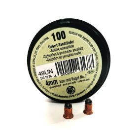 4 mm -es Rövid RWS Flóbert lőszer 100 db