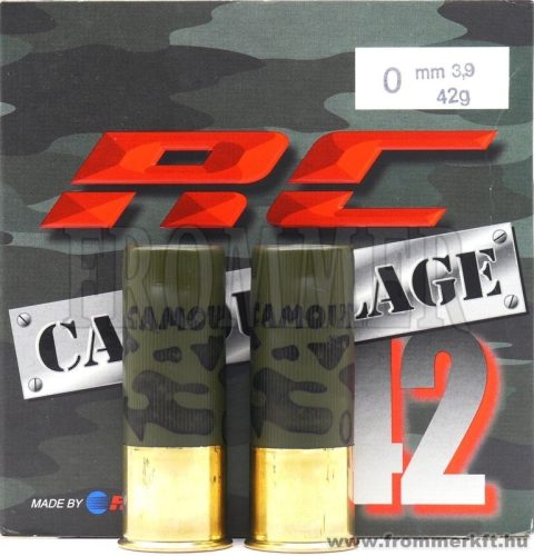 12/70/ 6/42gr 3,9mm RC Camouflage 100m .                         Sörétes Lőszer