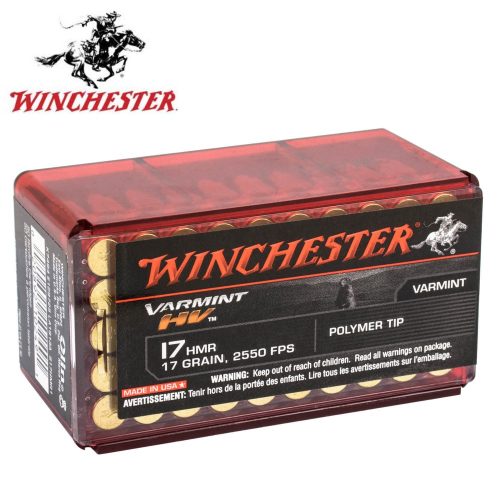 ,17 HMR Winchester Varmint HV 17 gr. .           47620000