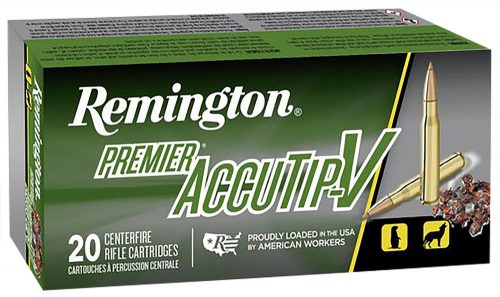 ,222 Remington Premier Accutip PRA222RB .          50 gr.Accutip-V Boat Tail