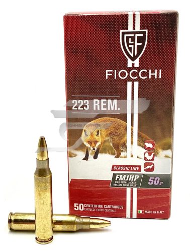 	 ,223 Rem. Fiocchi FMJHP 50gr. FI705559 3,24 g. 50 db.-os doboz