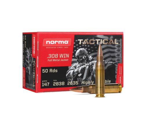 ,308 Win. Norma Tactical  FMJ 147 gr .   9,5g AKCIÓ