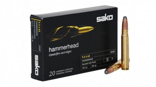 9,3x62 Sako SP Hammerhead 18,5g 266D ,      286gr
