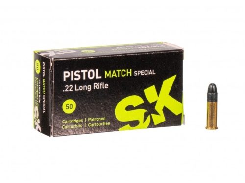 ,22 IfB. Lapua SK Pistol Match Special .                              291m/sec.