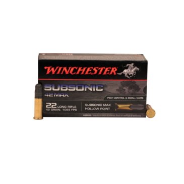 ,22 IfB. Winchester Subsonic HP 42 MAX .     42gr. W22SUB42U 7628000