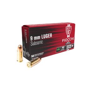 Eladó 9 mm Luger Fiocchi FMJ 158gr Subsonic lőszer