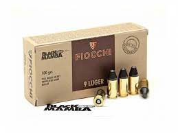 9 mm Luger Fiocchi FMJTC 100gr FI709412 .                        Black Mamba