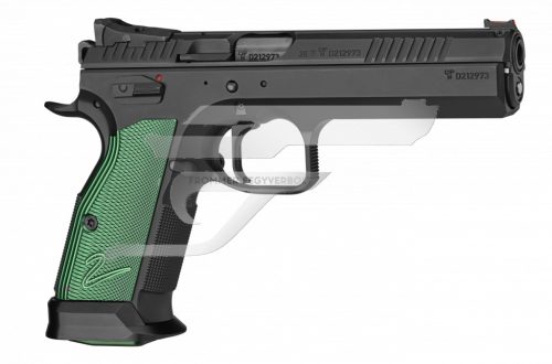 CZ  Ts-2 9 mm Luger Racing Green Új .       Zöld  Markolat Maroklőfegyver