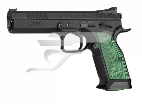 CZ  Ts-2 9 mm Luger Racing Green Új .       Zöld  Markolat Maroklőfegyver