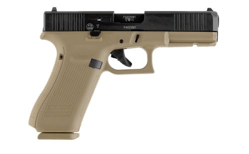Eladó Glock 17 Gen 5 9mm P.A.K 3110204 Gázriasztó Coyote tok, fekete szán