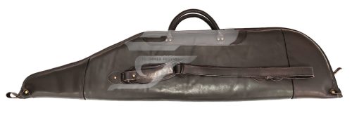 Nobil Hunt. Bőr Puskatok Sötétbarna Vastag Szivacs Bélés Oldalzsebes 130cm.