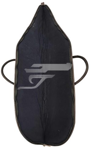 Nobil Hunt. Bőr Puskatok Sötétbarna Vastag Szivacs Bélés Oldalzsebes 130cm.