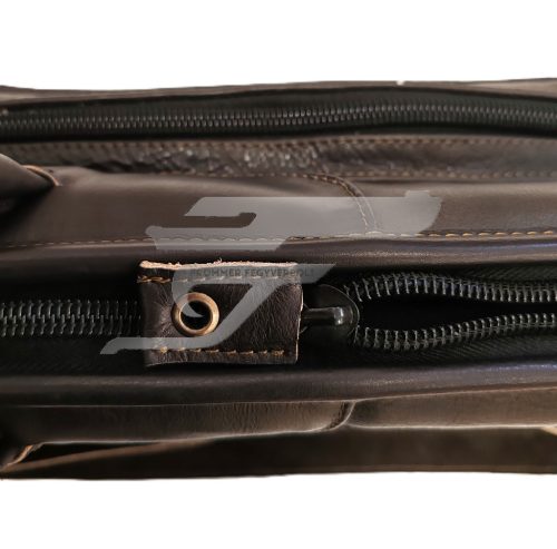 Nobil Hunt. Bőr Puskatok Sötétbarna Vastag Szivacs Bélés Oldalzsebes 130cm.