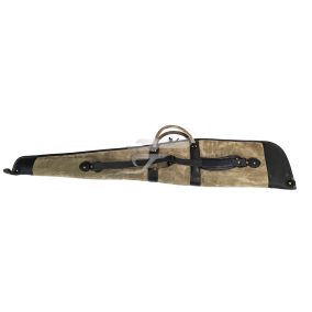   Nobil Hunt. Bőr Puskatok Sörétes Barna/ Zöld  Szivacs Bélés Oldalzsebes 130cm.