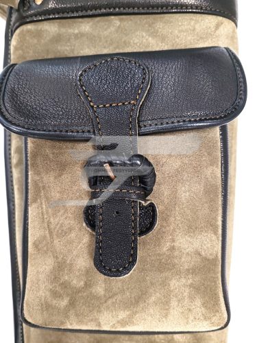 Nobil Hunt. Bőr Puskatok Sörétes Barna/ Zöld  Szivacs Bélés Oldalzsebes 130cm.