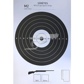 MDLSZ gyorspont lőlap sörétes