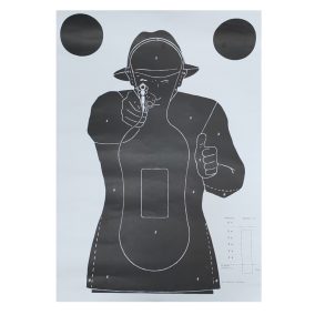 Lőlap FBI 1.szám (kalapos)