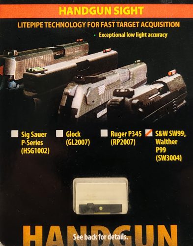 Hiviz irányzék zöld színű walther P99