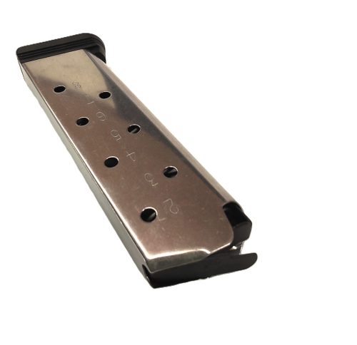 Sig Sauer 1911 Tartaléktár 45ACP 8 db-os .Rozsdamentes, Fekete Műanyag Tárfenék