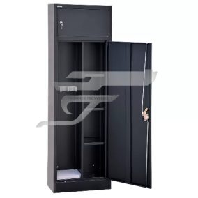 Euro tresor polcos fekete színű fegyverszekrény
