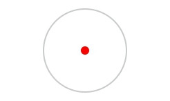 Holosun AEMS CORE X2 red dot vadászpuska sportkarabély, 2 MOA pont Nagyítás: 1x