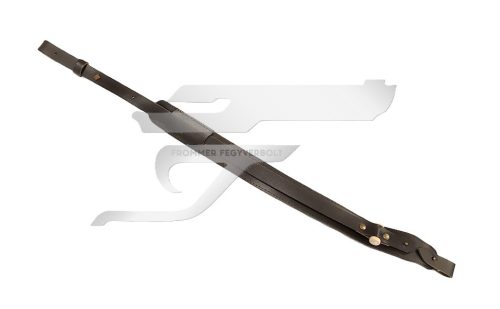 Puskaszíj Barna Bőr Fagombos 4cm. Széles Feszíthető, Neoprén Belső