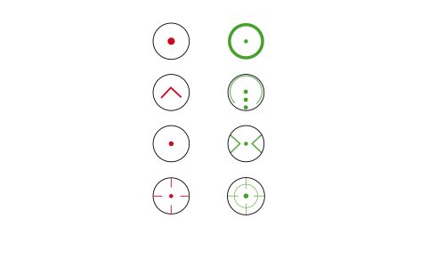 R8 Sigt-Pro Irányzék Akkus Konus 7376 Vörös/Zöld 11/23 mm -es Rögzítéssel