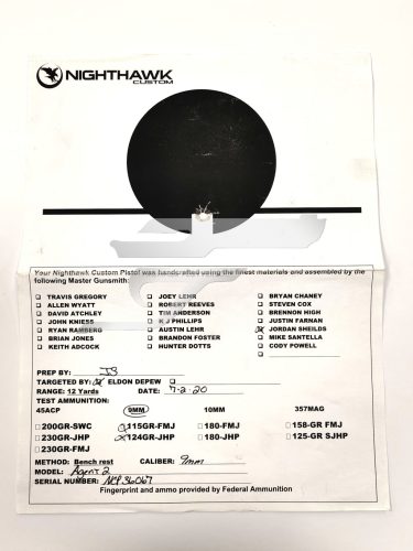 Eladó Nighthawk Agent 2 9x19 használt maroklőfegyver