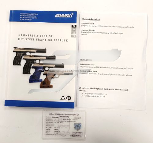 Eladó Hammerli X-Esse 22LR használt maroklőfegyver