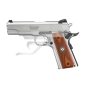   Ruger SR1911 Comander Style ,45 ACP 6702 Rozsdamentes Fa Markolat 4,25" cső 7 tár