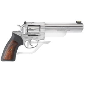   Ruger GP-100 Rozsdamentes 6" Cső R01773 7 Löv. Fabetétes gumimarkolat ,357/38kal