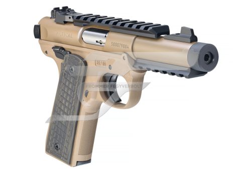 Ruger Mark IV 22/45 Tact. Barna Cerakote , 22Lr 4,40" cső 10+1 lőszeres tár ÚJ